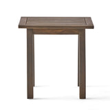 Lucca Outdoor Acacia Wood Side Table by Christopher Knight Home