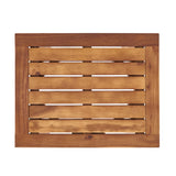 Lucca Outdoor Acacia Wood Side Table by Christopher Knight Home