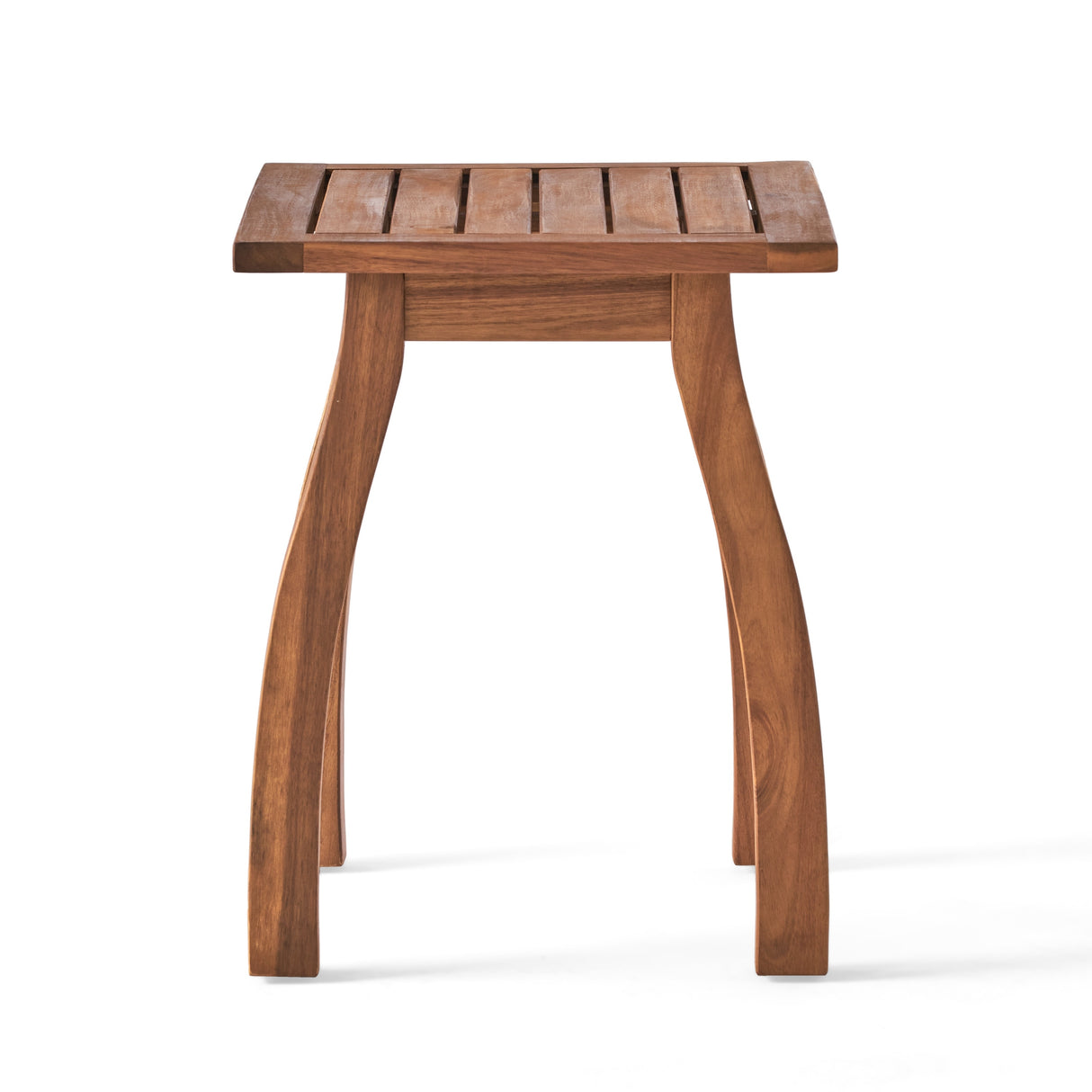 Lucca Outdoor Acacia Wood Side Table by Christopher Knight Home