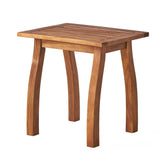 Lucca Outdoor Acacia Wood Side Table by Christopher Knight Home