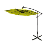Lucent 10' Cantilever Patio Umbrella with Solar LED Lights