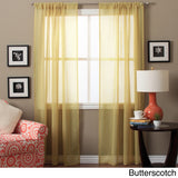 Lucerne 63-inch Sheer Curtain Panel Pair - 52 x 63 - 52 x 63