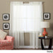Lucerne 63-inch Sheer Curtain Panel Pair - 52 x 63 - 52 x 63