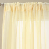 Lucerne 63-inch Sheer Curtain Panel Pair - 52 x 63 - 52 x 63