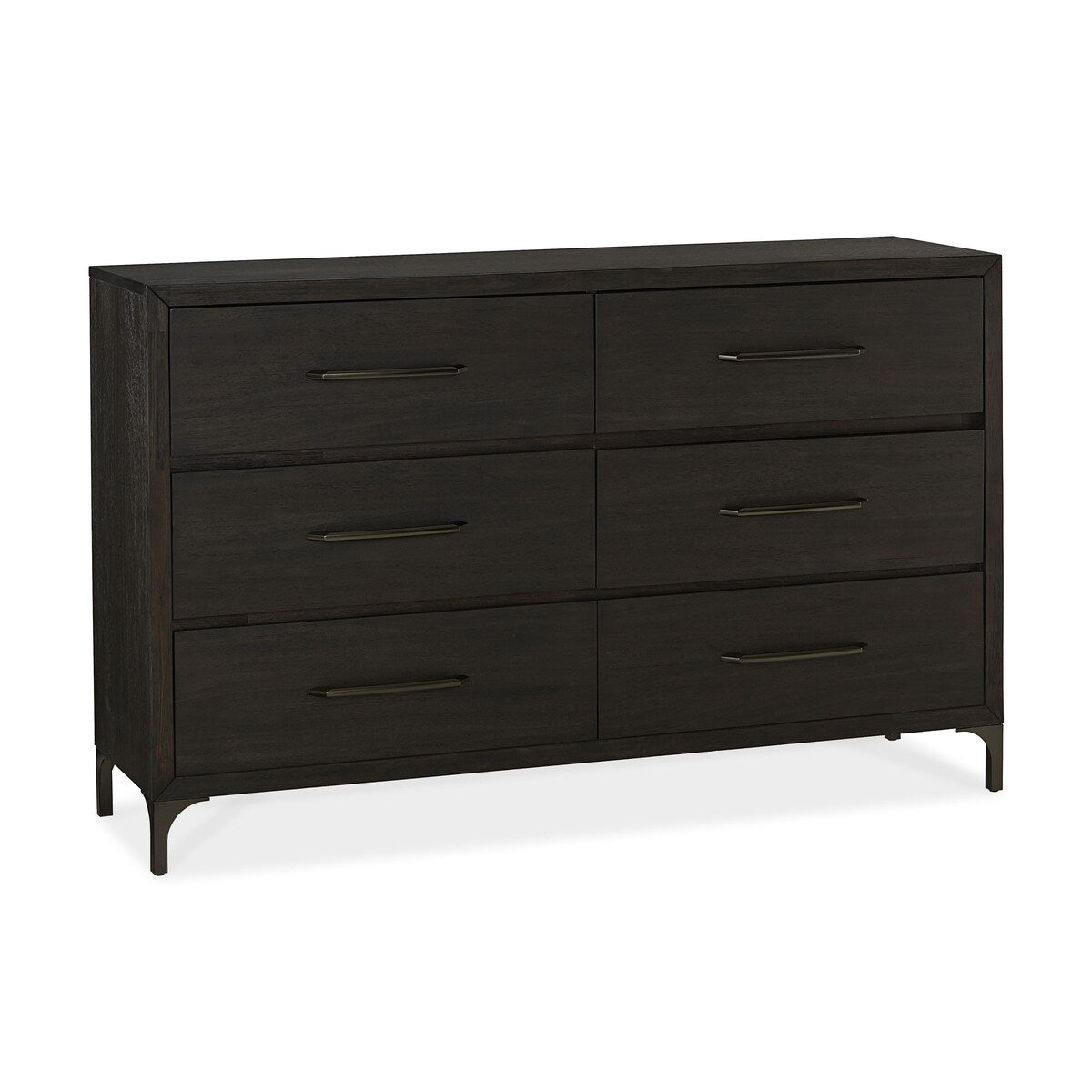 Lucerne Six-Drawer Dresser in Vintage Coffee