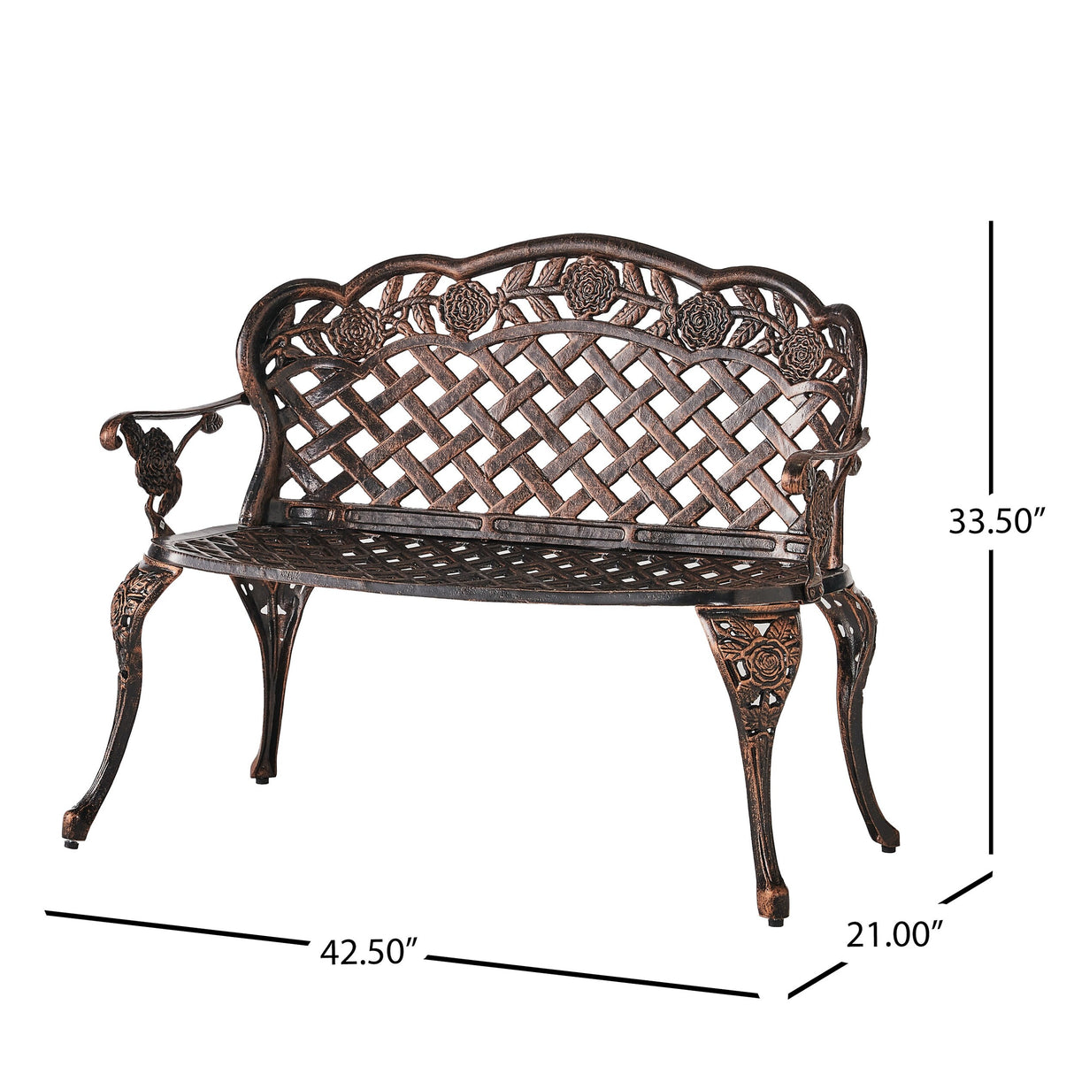 Lucia Outdoor Garden Bench by Christopher Knight Home