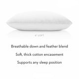 Lucid 10-inch Cal King-size Gel Memory Foam Mattress with 4 Down Blend Pillows