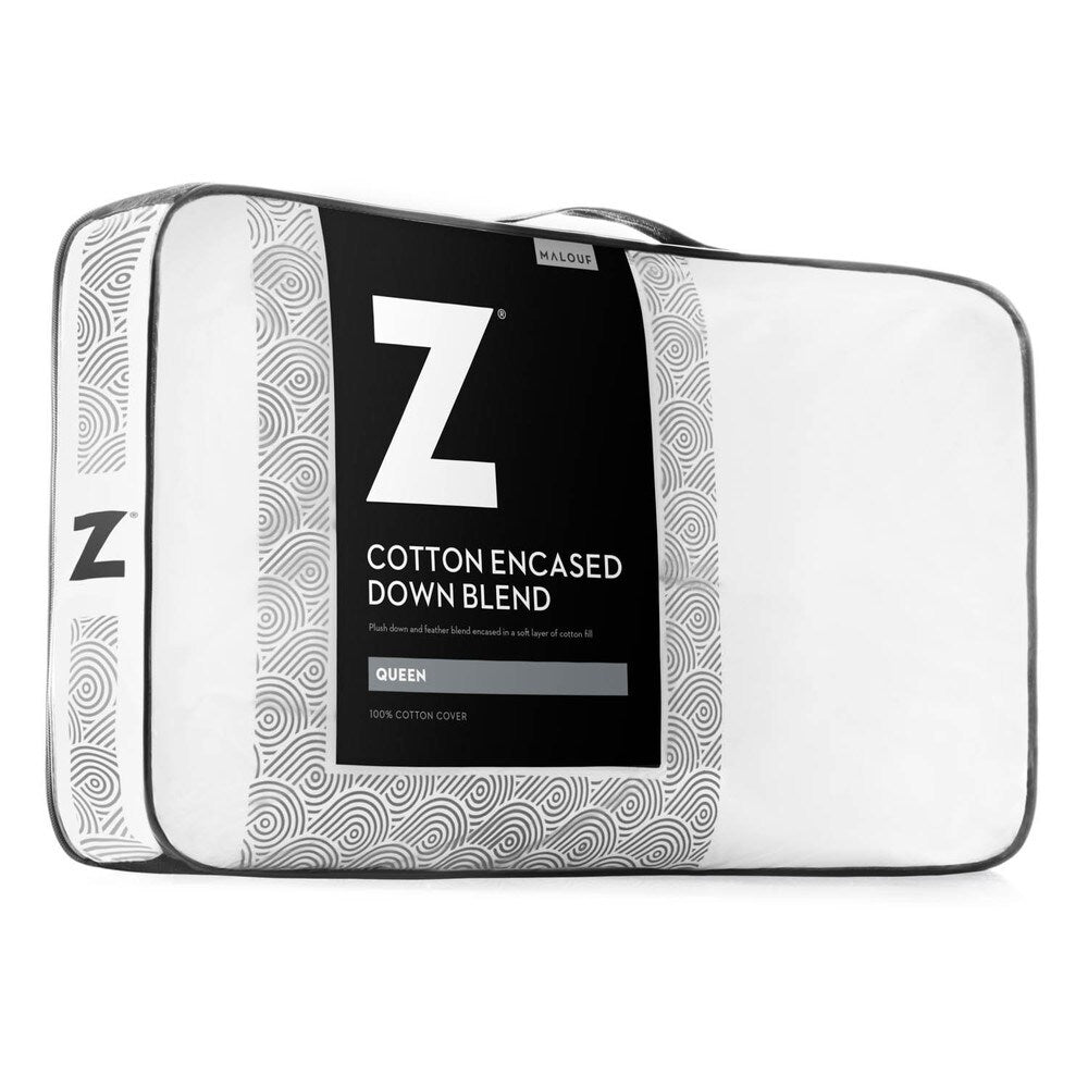 Lucid 10-inch Cal King-size Gel Memory Foam Mattress with 4 Down Blend Pillows