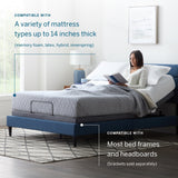 Lucid Comfort Collection 10-inch Gel Memory Foam Mattress and Deluxe Adjustable Bed Set
