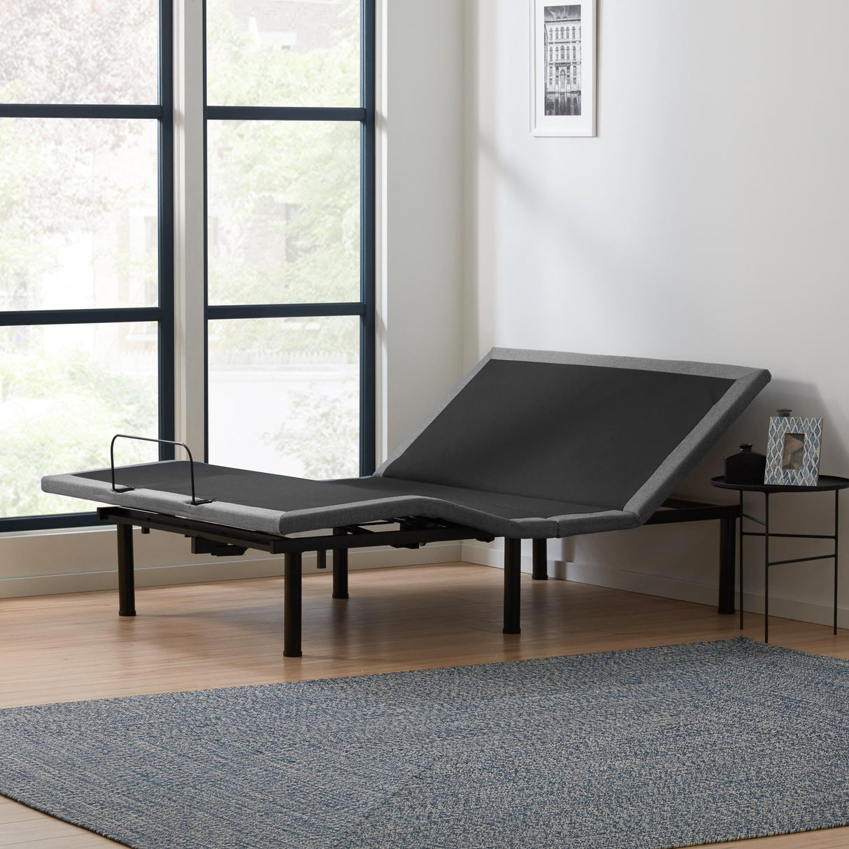 Lucid Comfort Collection 10-inch Gel Memory Foam Mattress and Deluxe Adjustable Bed Set