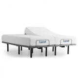 Lucid Comfort Collection 10-inch Gel Memory Foam Mattress and Deluxe Adjustable Bed Set