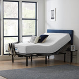 Lucid Comfort Collection 10-inch Gel Memory Foam Mattress and Deluxe Adjustable Bed Set