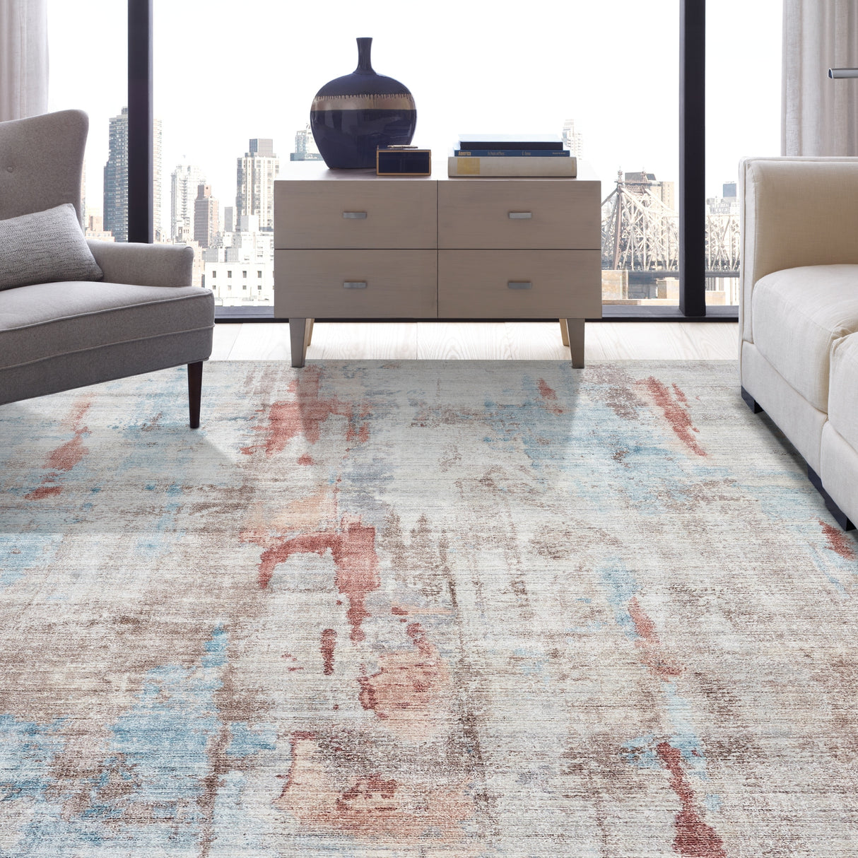 Handmade Abstract Area Rug