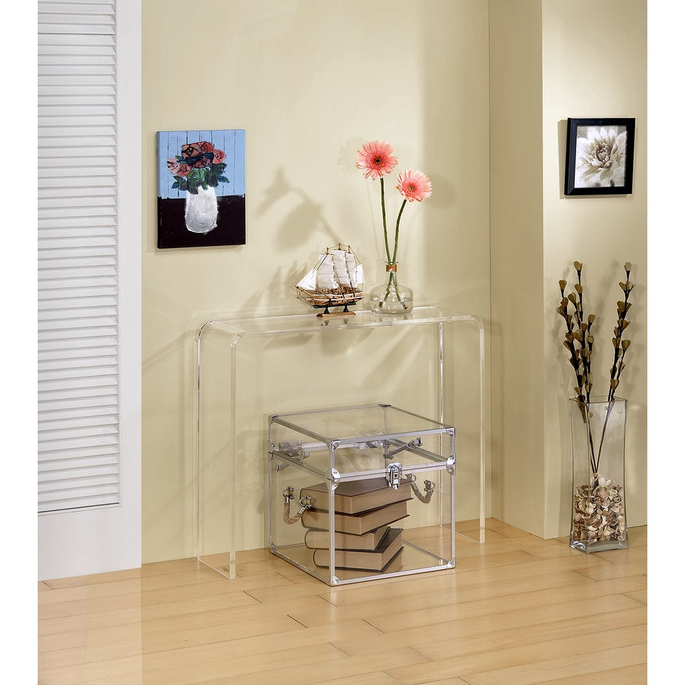 Lucite Clear Acrylic Console Table Overstock