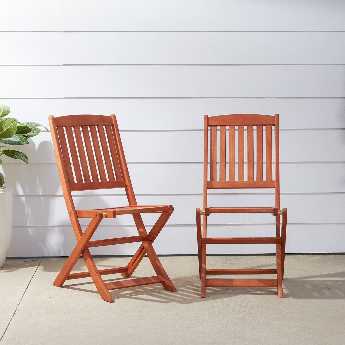 Lucius Reddish Brown Folding Bistro Table and Chair Dining Set