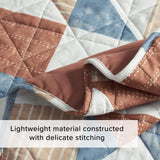Lucky Brand Quilt Set Bedding 3 Piece Set includes 1 Quilt and 2 Shams