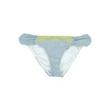 Lucky Brand Women's Striped Embroidered Bikini Swim Bottom Separates Swimsuit