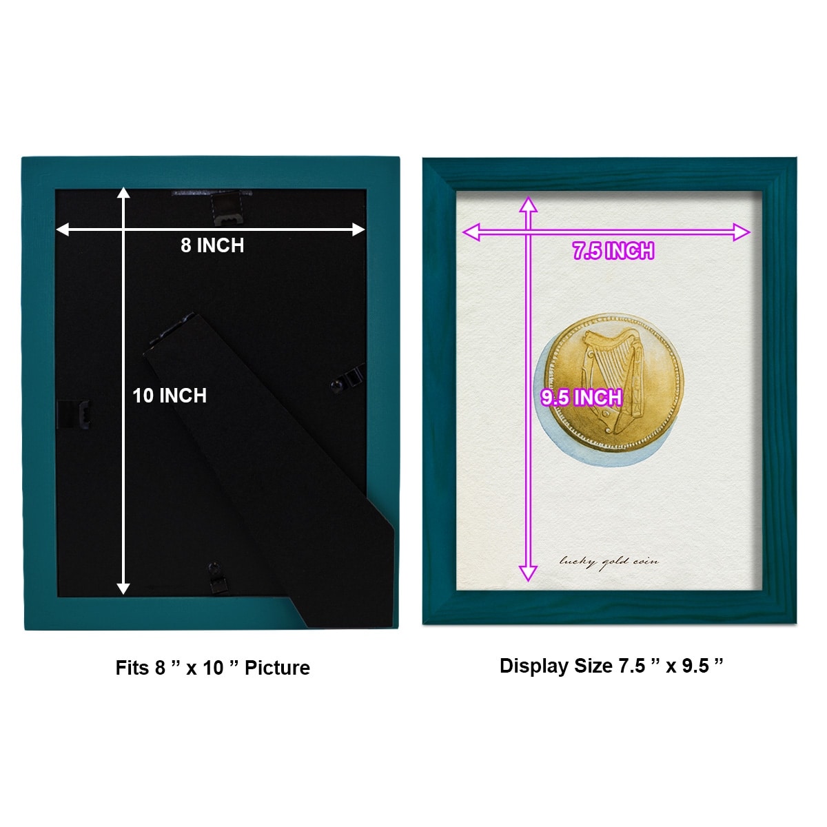 Lucky Charm IV -Framed Print w/glass-Cherry Red