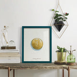 Lucky Charm IV -Framed Print w/glass-Cherry Red