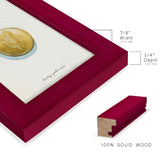 Lucky Charm IV -Framed Print w/glass-Cherry Red