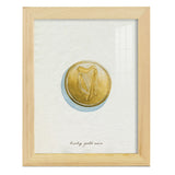 Lucky Charm IV -Framed Print w/glass-Cherry Red