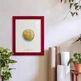 Lucky Charm IV -Framed Print w/glass-Cherry Red