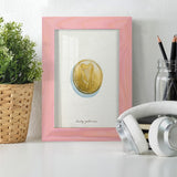 Lucky Charm IV -Framed Print w/glass-Cherry Red