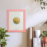 Lucky Charm IV -Framed Print w/glass-Cherry Red