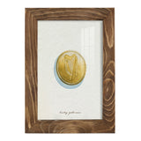 Lucky Charm IV -Framed Print w/glass-Cherry Red