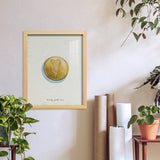 Lucky Charm IV -Framed Print w/glass-Cherry Red