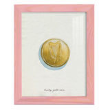 Lucky Charm IV -Framed Print w/glass-Cherry Red
