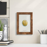 Lucky Charm IV -Framed Print w/glass-Cherry Red