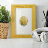 Lucky Charm IV -Framed Print w/glass-Cherry Red