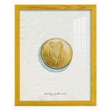 Lucky Charm IV -Framed Print w/glass-Cherry Red