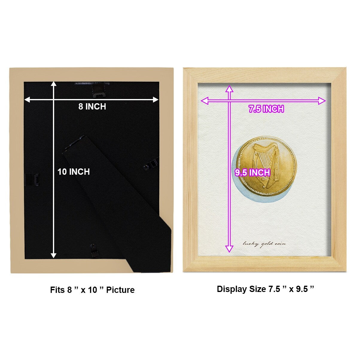 Lucky Charm IV -Framed Print w/glass-Cherry Red