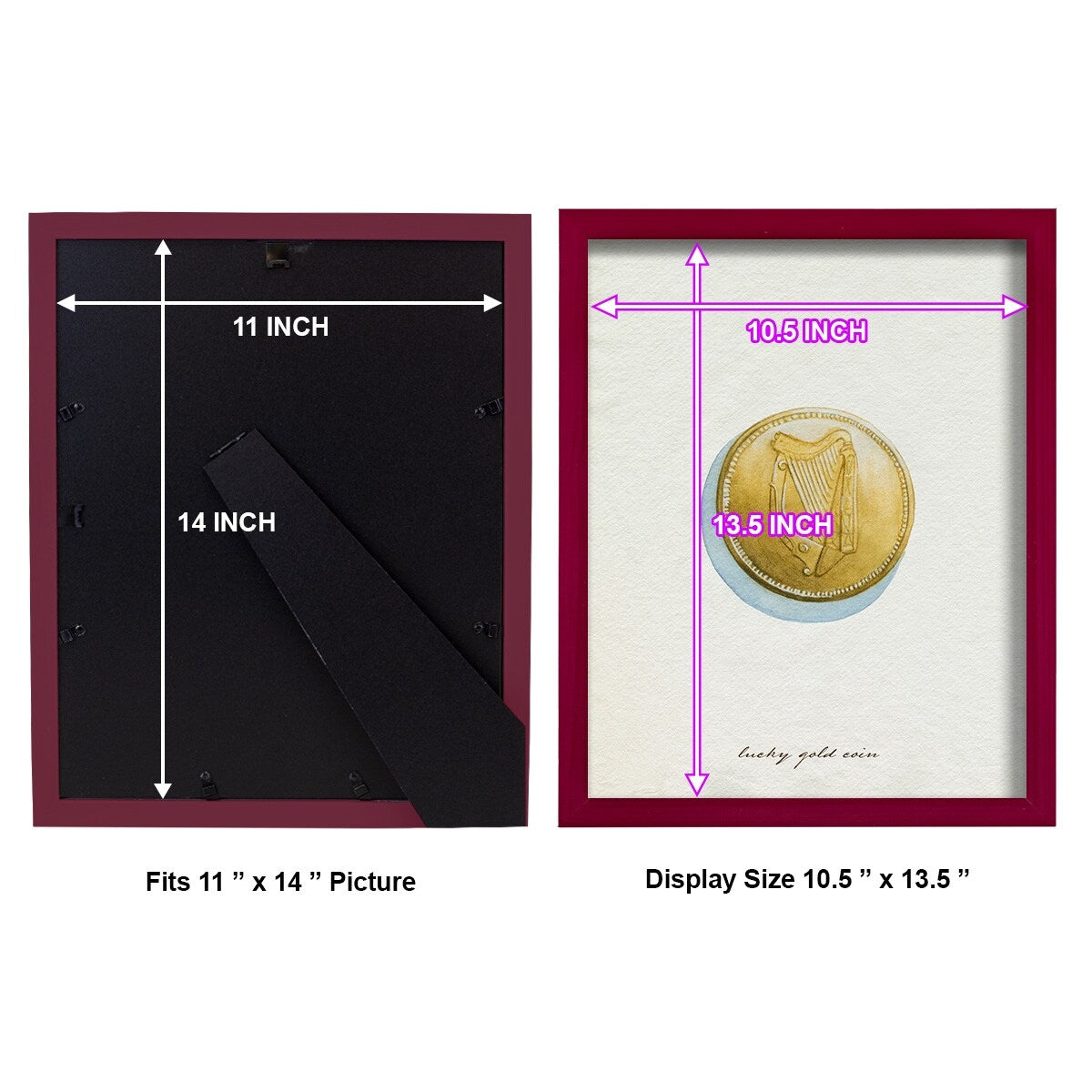 Lucky Charm IV -Framed Print w/glass-Cherry Red