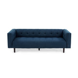 Ludwig Upholstered Tufted 3-Seater Sofa by Christopher Knight Home