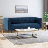 Ludwig Upholstered Tufted 3-Seater Sofa by Christopher Knight Home