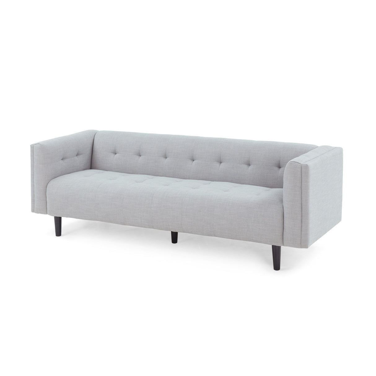 Ludwig Upholstered Tufted 3-Seater Sofa by Christopher Knight Home
