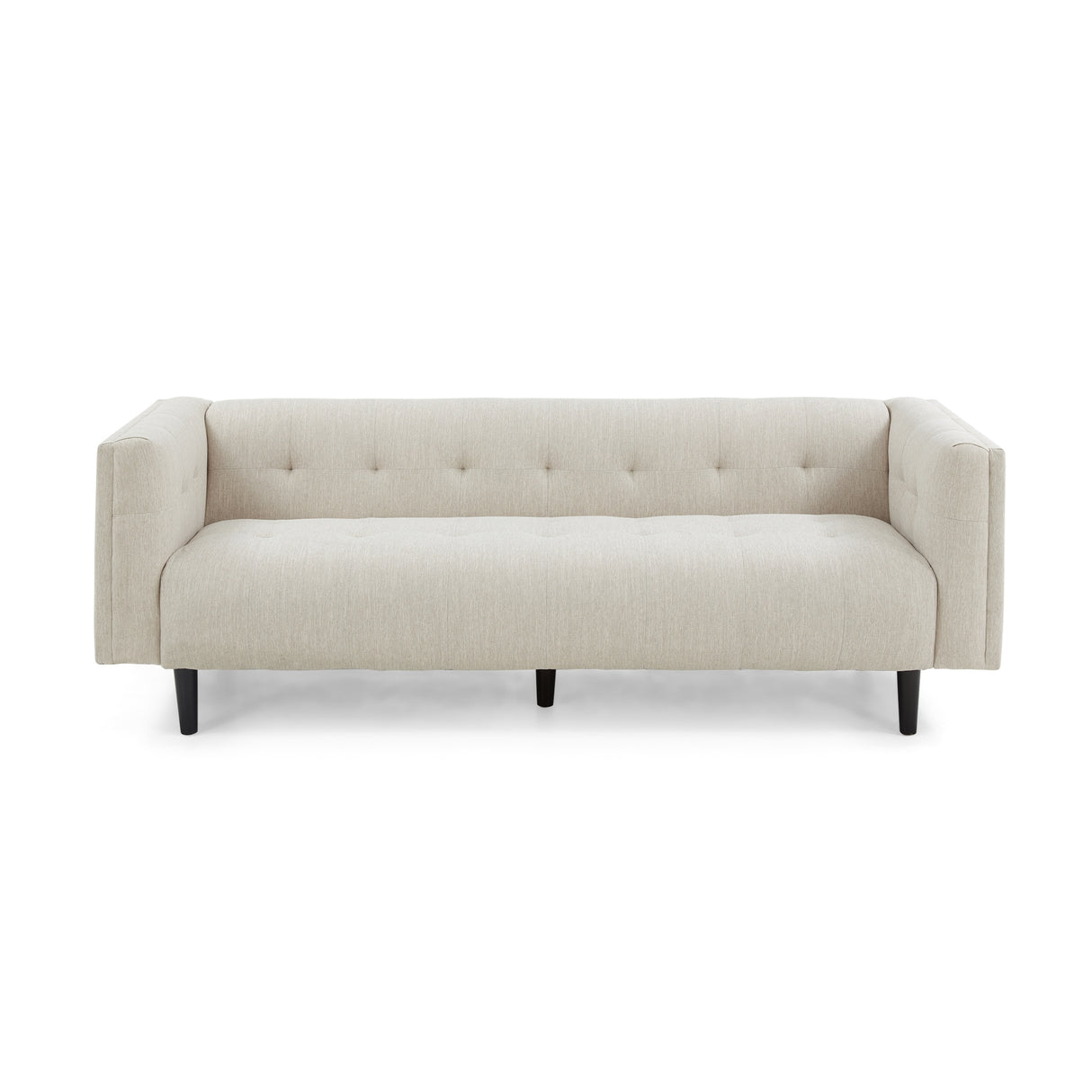 Ludwig Upholstered Tufted 3-Seater Sofa by Christopher Knight Home