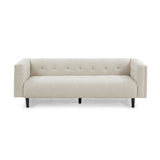 Ludwig Upholstered Tufted 3-Seater Sofa by Christopher Knight Home