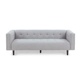 Ludwig Upholstered Tufted 3-Seater Sofa by Christopher Knight Home