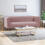 Ludwig Upholstered Tufted 3-Seater Sofa by Christopher Knight Home