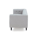 Ludwig Upholstered Tufted 3-Seater Sofa by Christopher Knight Home
