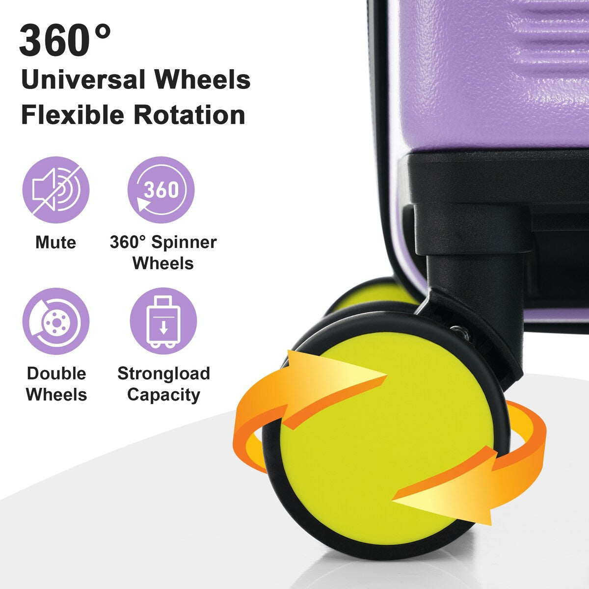 Luggage sets of 3 Pce 20" 24" 28" Carry on Hardside Luggage Expandable Checked Luggage Suitcase Set wTSA Lock Spinner Wheels