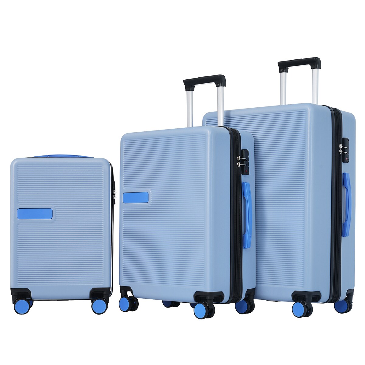 Luggage sets of 3 Pce 20" 24" 28" Carry on Hardside Luggage Expandable Checked Luggage Suitcase Set wTSA Lock Spinner Wheels