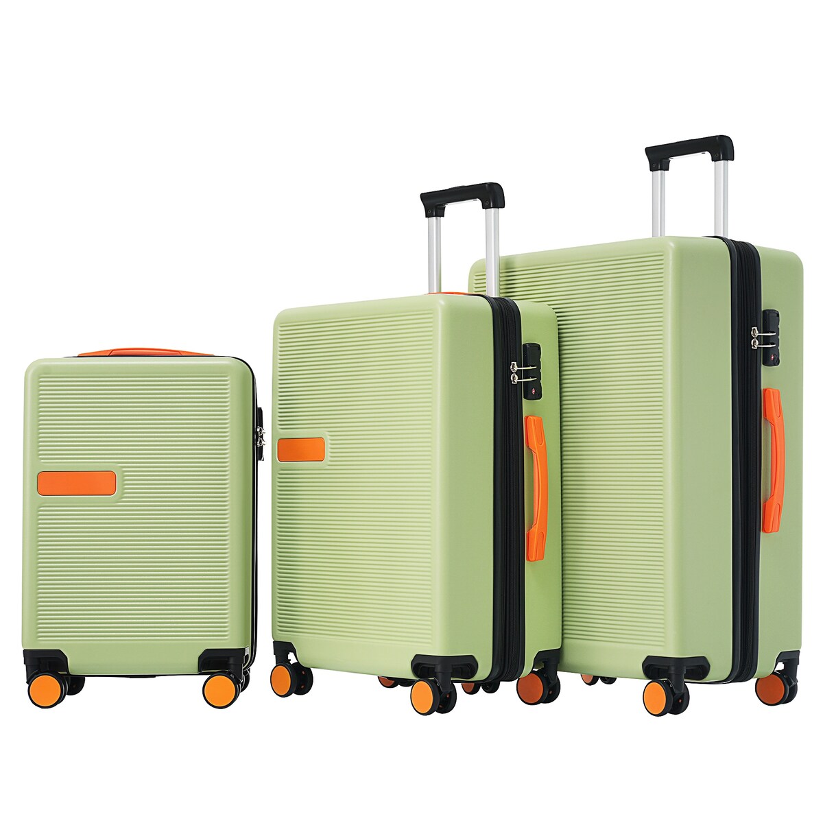Luggage sets of 3 Pce 20" 24" 28" Carry on Hardside Luggage Expandable Checked Luggage Suitcase Set wTSA Lock Spinner Wheels