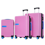 Luggage sets of 3 Pce 20" 24" 28" Carry on Hardside Luggage Expandable Checked Luggage Suitcase Set wTSA Lock Spinner Wheels