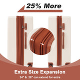 Luggage sets of 3 Pce 20" 24" 28" Carry on Hardside Luggage Expandable Checked Luggage Suitcase Set wTSA Lock Spinner Wheels