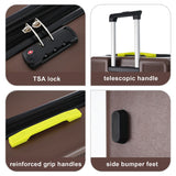 Luggage sets of 3 Pce 20" 24" 28" Carry on Hardside Luggage Expandable Checked Luggage Suitcase Set wTSA Lock Spinner Wheels